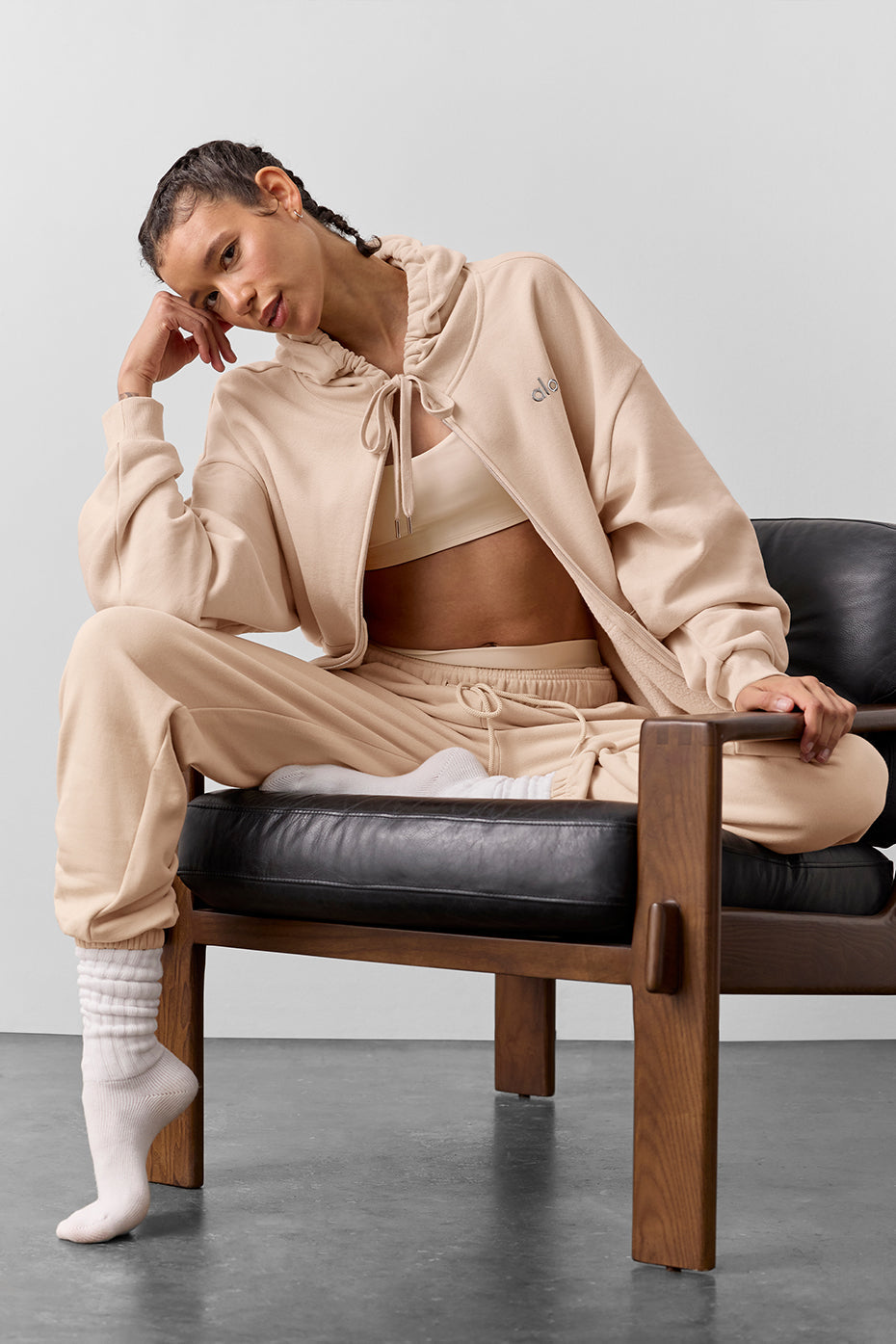 Accolade Full Zip Hoodie - Macadamia