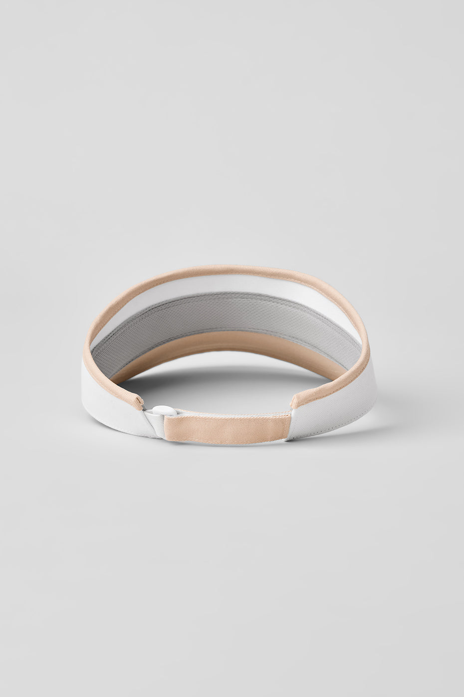 Colorblock Visor - Macadamia/White